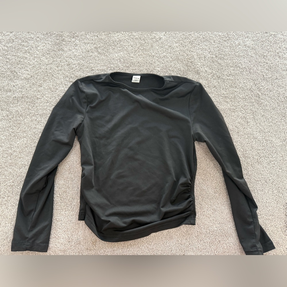 SHEIN Elegant Black Blouse